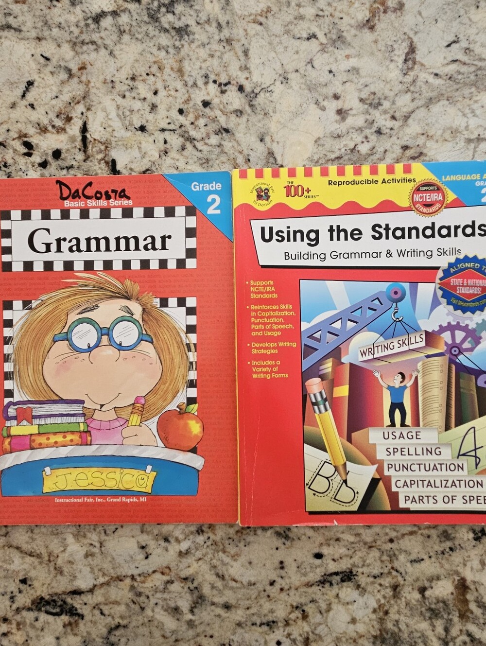 Grammar Workbooks Grade 2 Two Teaching Classroom Homeschool Nouns Verbs Sentence